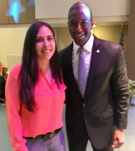 Andrew Gillum with his friend 