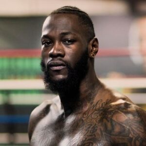 Caption: Boxer Deontay Wilder