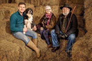 Caption: Matt Baker with his parents 