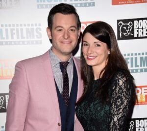 Caption: Matt Baker with his wife Nicola Mooney