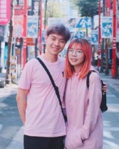 Caption: Youtuber Albert Chang with his girlfriend