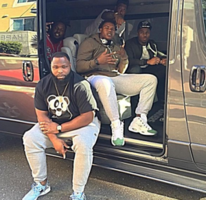  Khalil Mack with his friends and car
