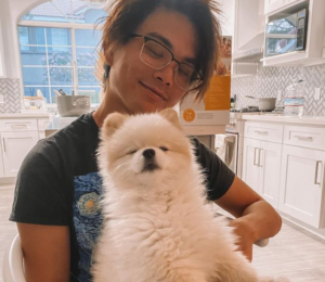 Shin Lim with his pet 