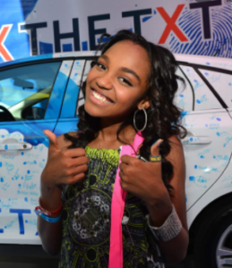 China Anne McClain with her car 