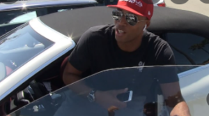 Richard Jefferson with his car 