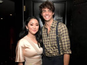Noah Centineo with his girlfriend 