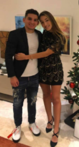  Lucas Torreira with his girlfriend 