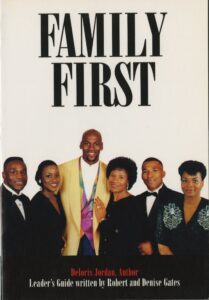Caption: Basketball player Larry Jordan with his family