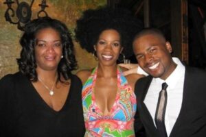 Caption: Elvira Wayans with her family