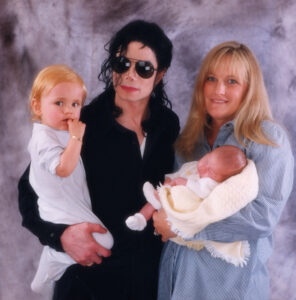 Caption: Michael Jackson with his family