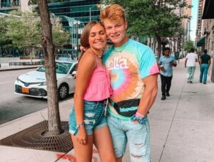 Caption: Content creator Ariana Lee Bonfiglio with her brother