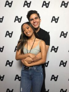Caption :Youtuber Alex Aiono with his girlfriend
