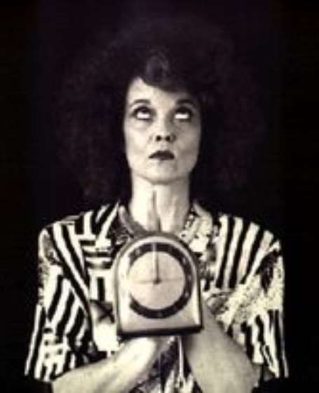 Caption: Grace Zabriskie posing for a photo shoot 